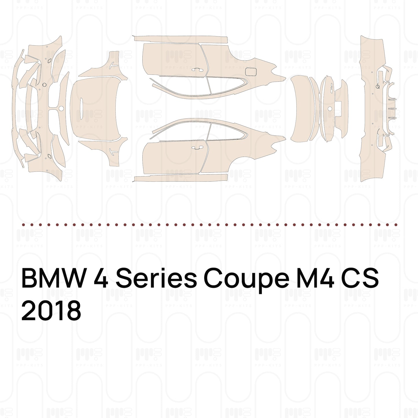 Pre-Cut PPF BMW 4 Series Coupe M4 CS 2018