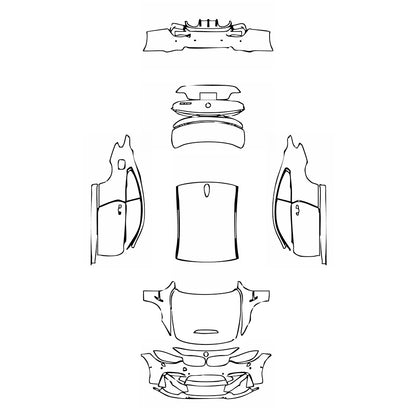 Pre-Cut PPF BMW 4 Series Coupe M4 CS 2019 - PPF-Kits