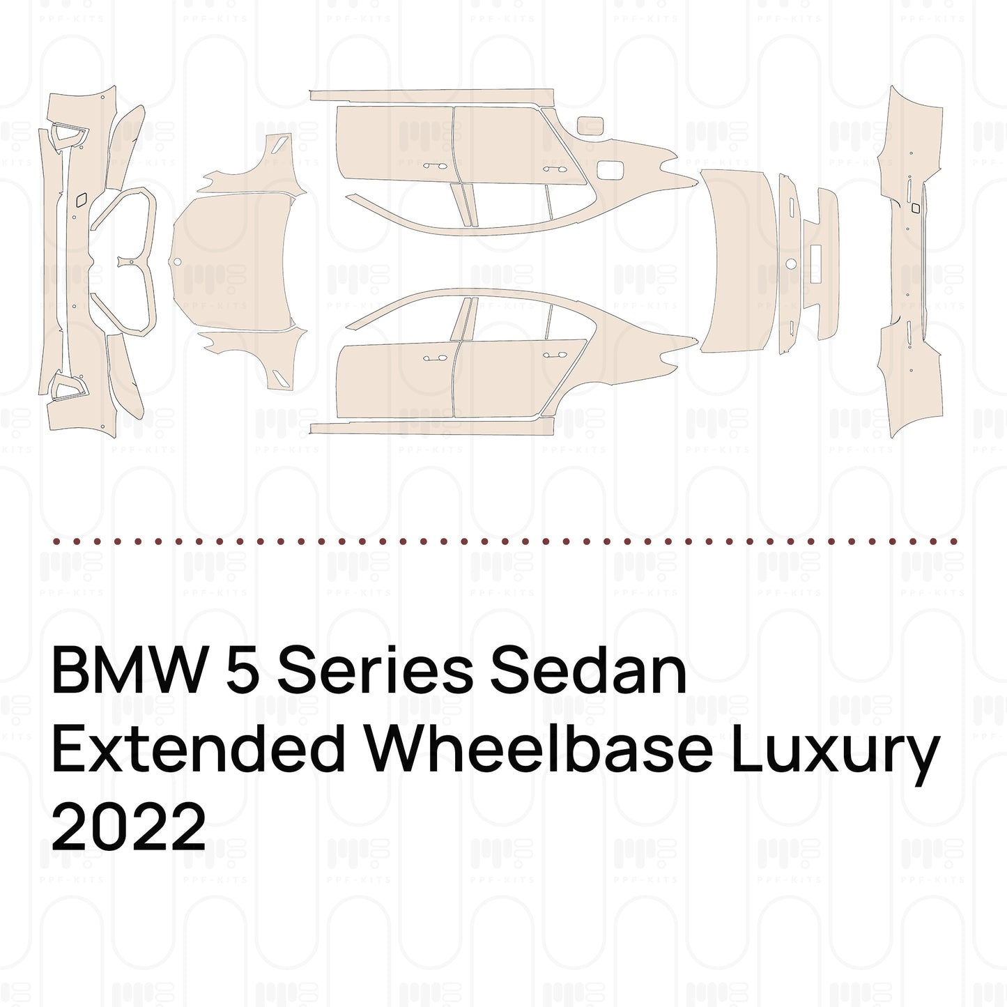PPF precortado BMW 5 Series Sedan Extended Wheelbase Luxury 2022