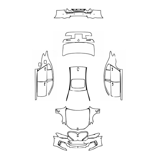 Pre-Cut PPF BMW 5 Series Sedan Extended Wheelbase M Sport 2021 - PPF-Kits