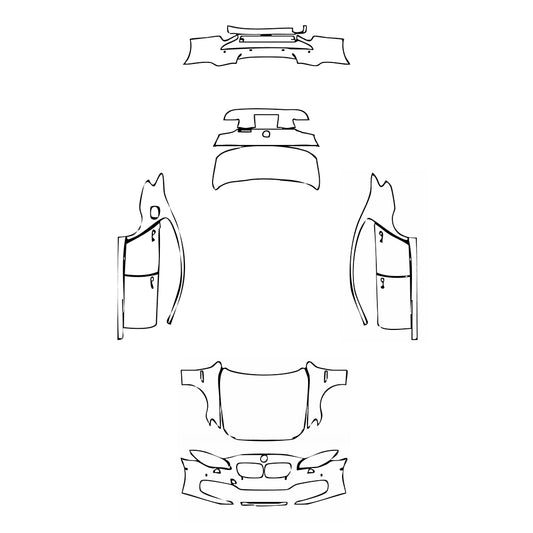Pre-Cut PPF BMW 5 Series Sedan Standard Wheelbase Base 2016 - PPF-Kits