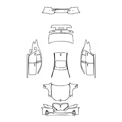 Pre-Cut PPF BMW 5 Series Sedan Standard Wheelbase Base 2022 - PPF-Kits