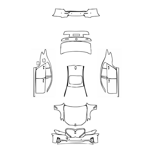 Pre-Cut PPF BMW 5 Series Sedan Standard Wheelbase Base 2022 - PPF-Kits