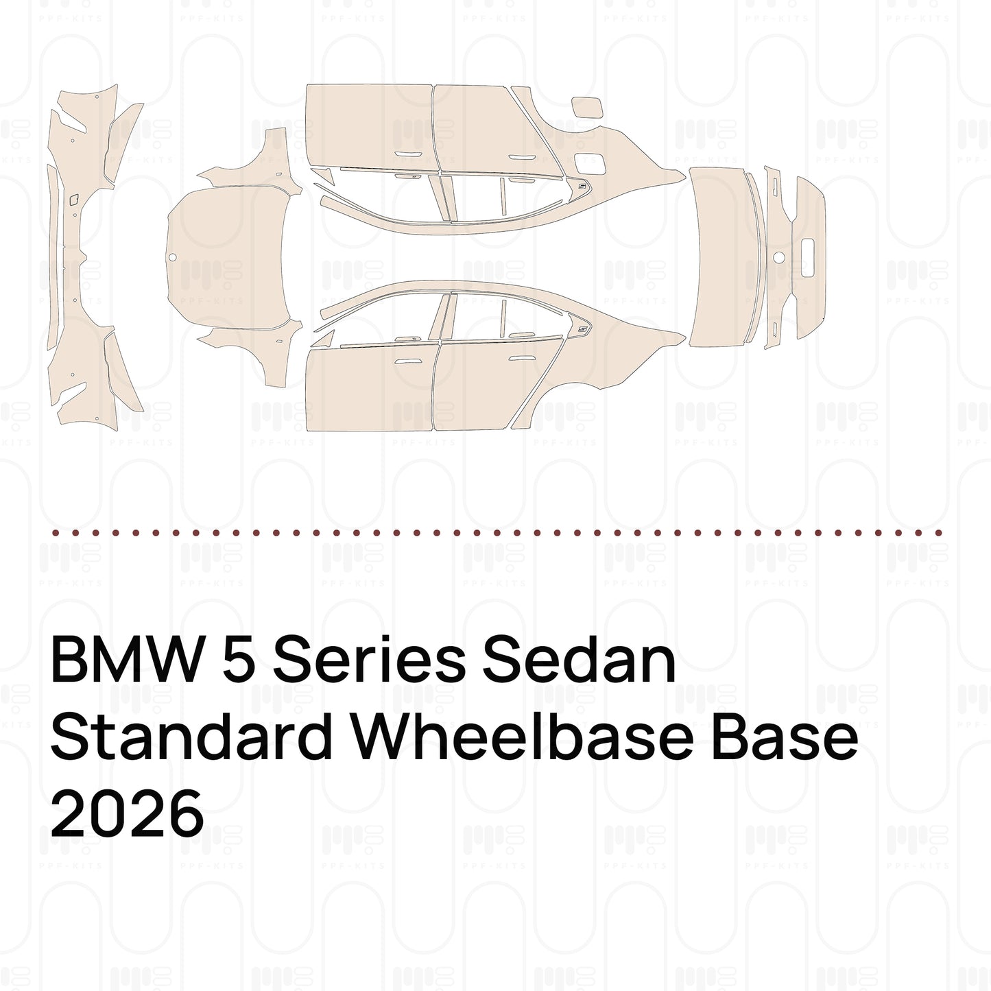 PPF precortado BMW 5 Series Sedan Standard Wheelbase Base 2026