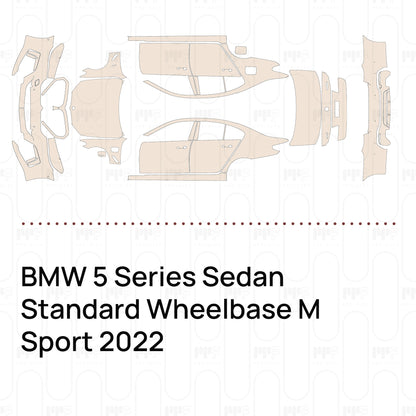 PPF precortado BMW 5 Series Sedan Standard Wheelbase M Sport 2022