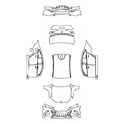 Pre-Cut PPF BMW 5 Series Sedan Standard Wheelbase M Sport 2024 - PPF-Kits