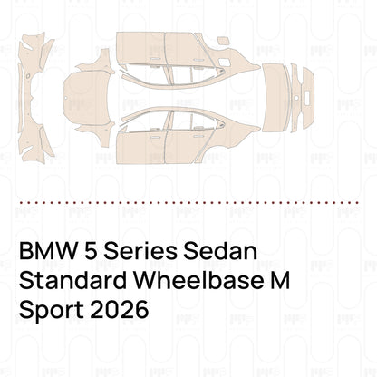 PPF precortado BMW 5 Series Sedan Standard Wheelbase M Sport 2026