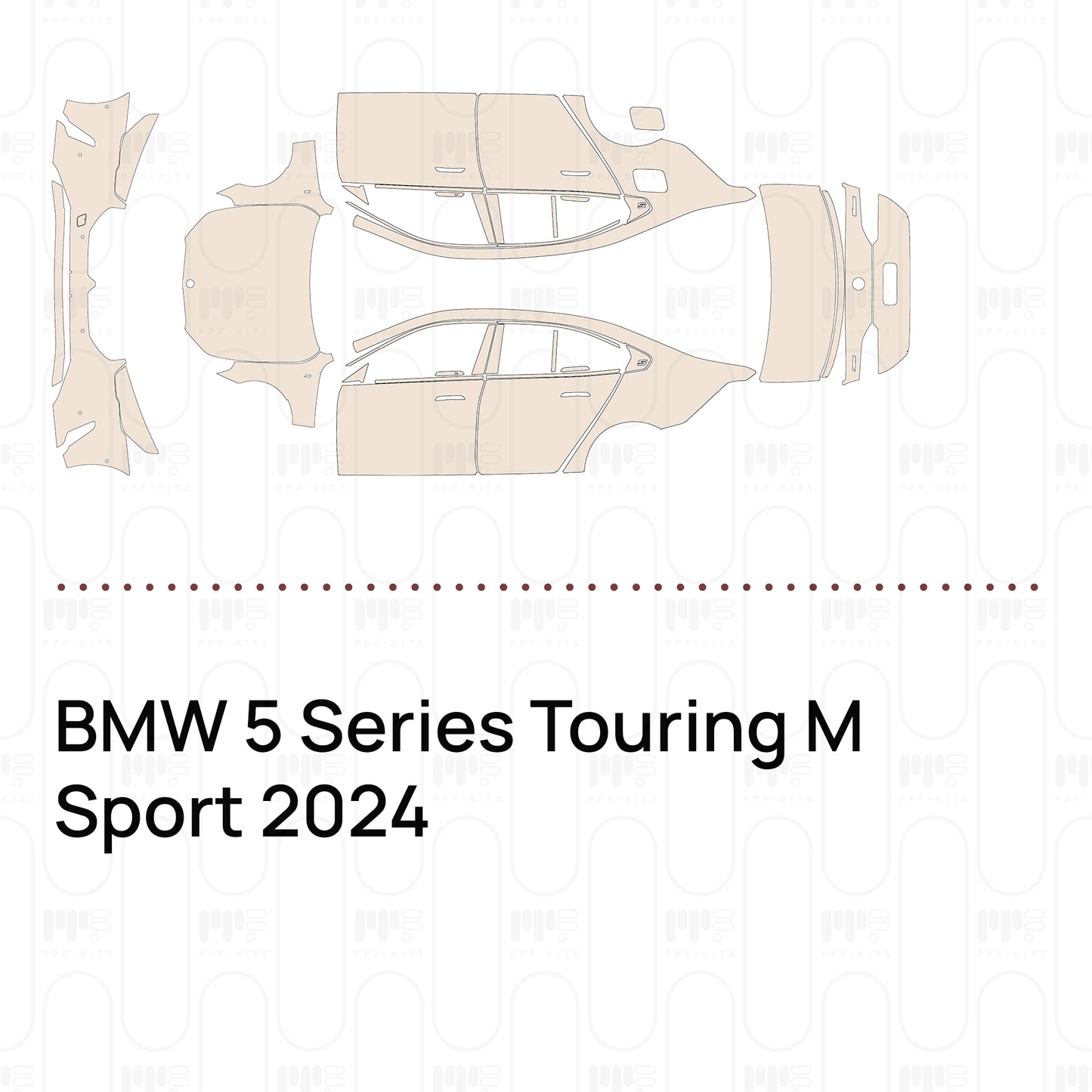 PPF precortado BMW 5 Series Touring M Sport 2024