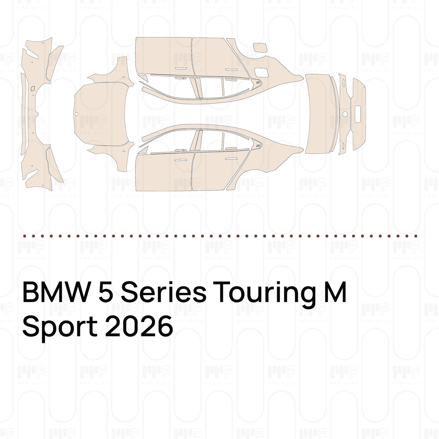 PPF precortado BMW 5 Series Touring M Sport 2026