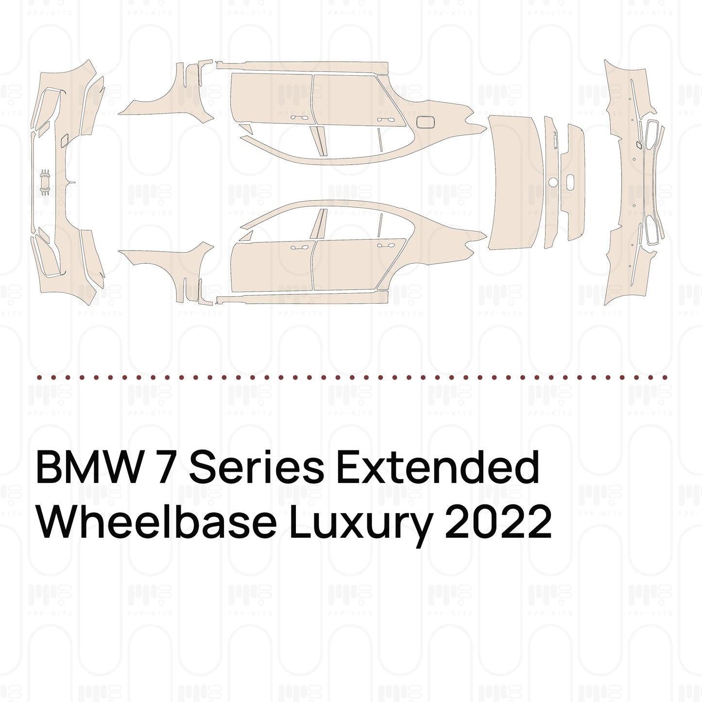 PPF precortado BMW 7 Series Extended Wheelbase Luxury 2022