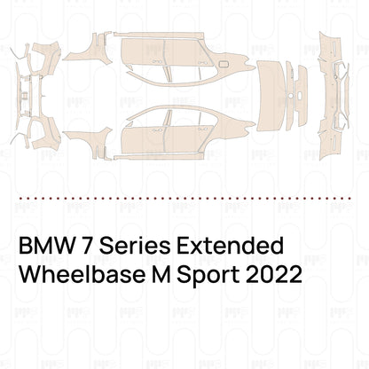 PPF precortado BMW 7 Series Extended Wheelbase M Sport 2022