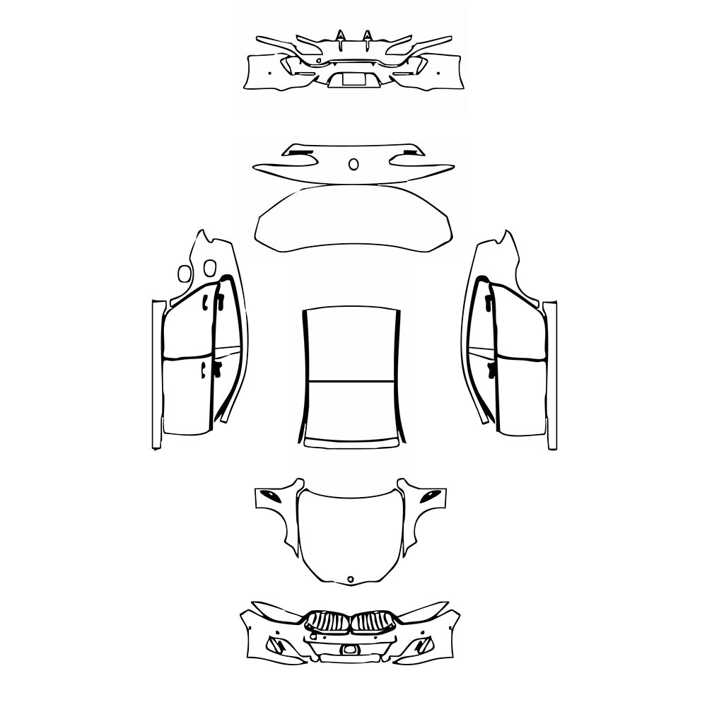 Pre-Cut PPF BMW 8 Series Gran Coupe M850i 2022 - PPF-Kits