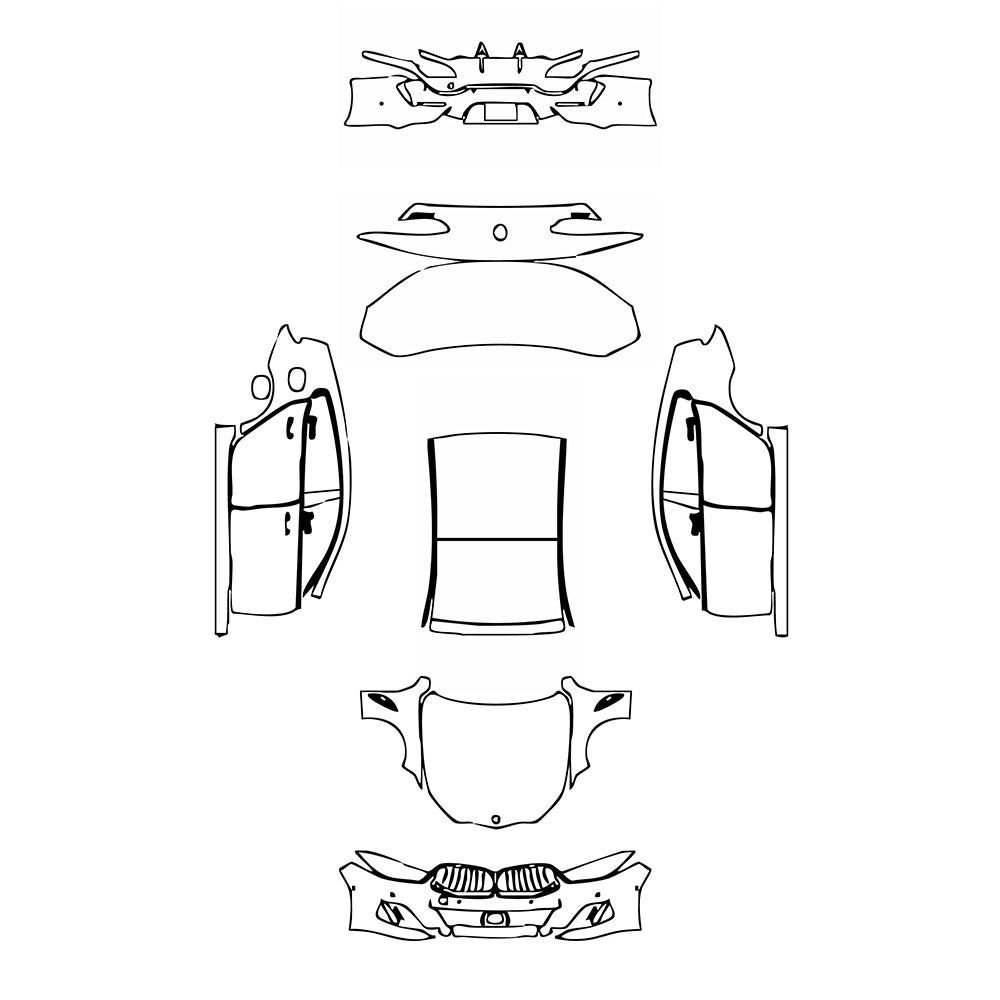 Pre-Cut PPF BMW 8 Series Gran Coupe M Sport 2020 - PPF-Kits