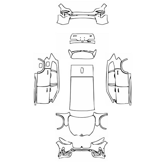 Pre-Cut PPF BMW X1 Extended Wheelbase Base 2024 - PPF-Kits