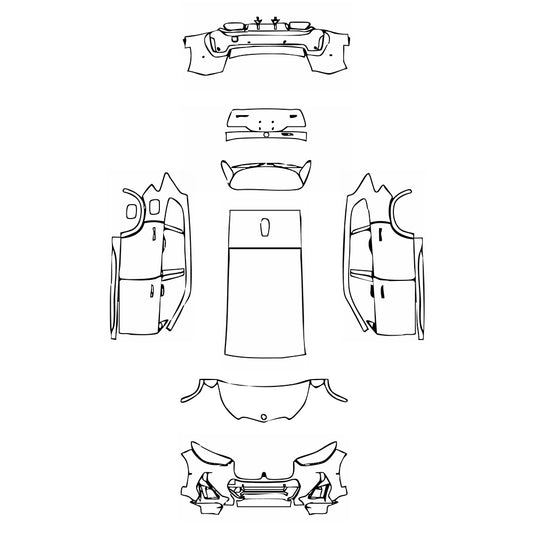 Pre-Cut PPF BMW X1 Extended Wheelbase M Sport 2024 - PPF-Kits