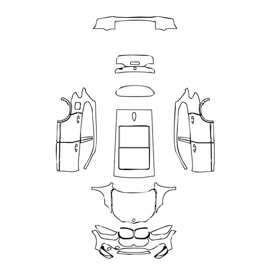 Pre-Cut PPF BMW X1 Standard Wheelbase Base 2022 - PPF-Kits