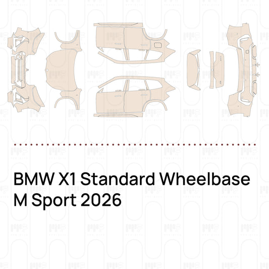 PPF precortado BMW X1 Standard Wheelbase M Sport 2026