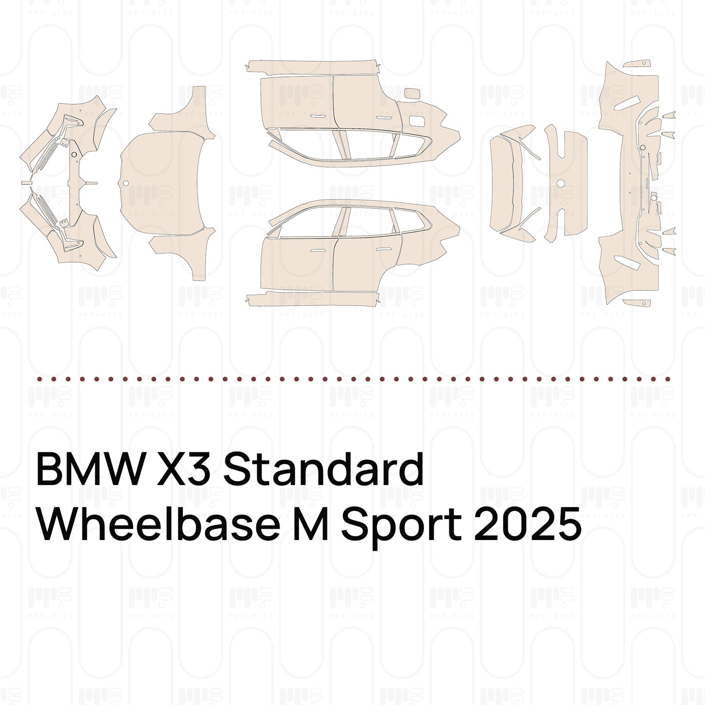 Pre-Cut PPF BMW X3 Standard Wheelbase M Sport 2025