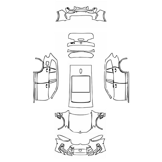 Pre-Cut PPF BMW X3 Standard Wheelbase X3 M 2024 - PPF-Kits
