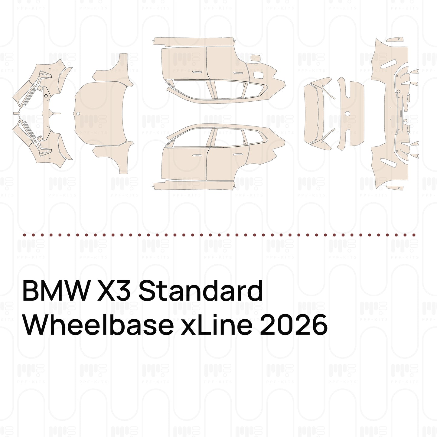 Pre-Cut PPF BMW X3 Standard Wheelbase xLine 2026