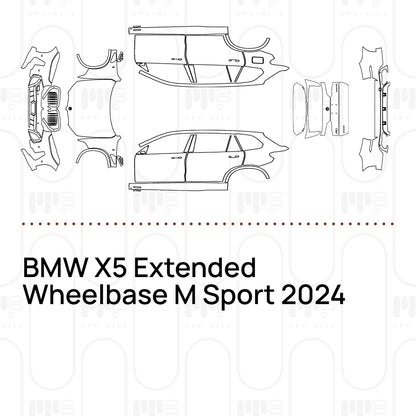 Pre-Cut PPF BMW X5 Extended Wheelbase M Sport 2024
