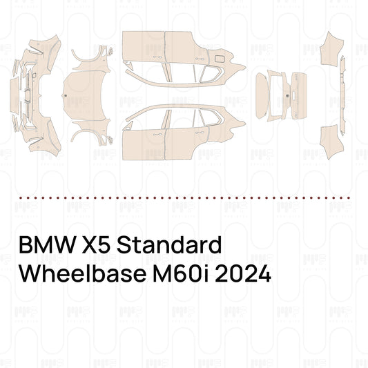 PPF precortado BMW X5 Standard Wheelbase M60i 2024