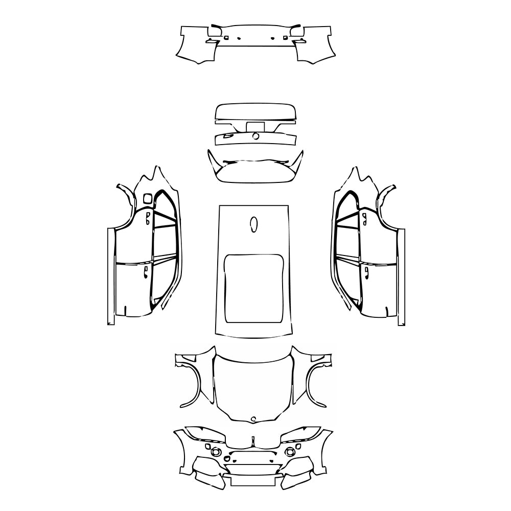 Pre-Cut PPF BMW X5 Standard Wheelbase M Sport 2016 - PPF-Kits