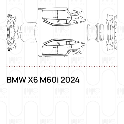 Pre-Cut PPF BMW X6 M60i 2024