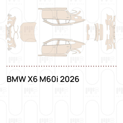 PPF precortado BMW X6 M60i 2026