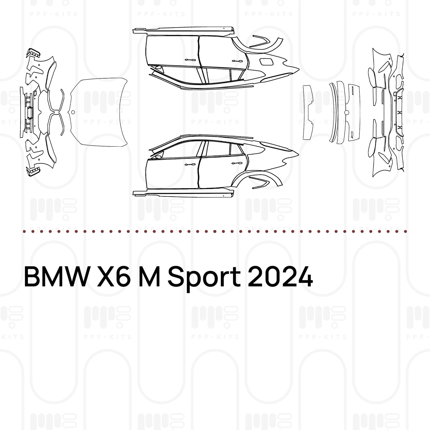 Pre-Cut PPF BMW X6 M Sport 2024