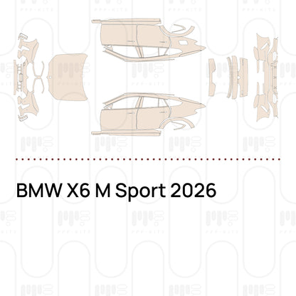 PPF precortado BMW X6 M Sport 2026