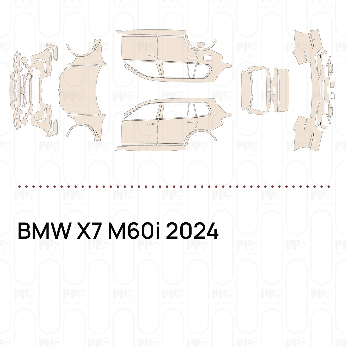 Pre-Cut PPF BMW X7 M60i 2024