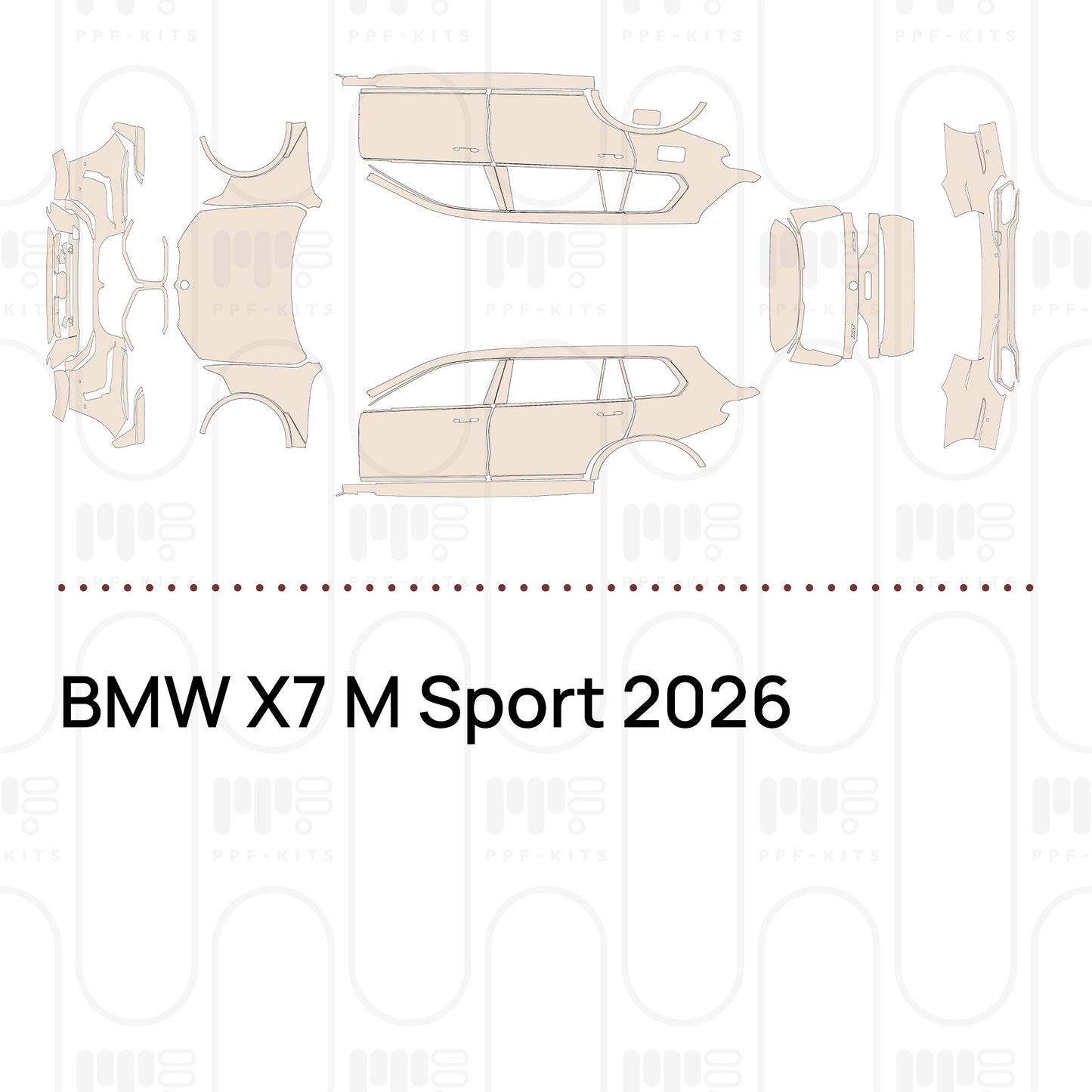 PPF precortado BMW X7 M Sport 2026