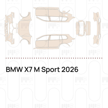 PPF precortado BMW X7 M Sport 2026