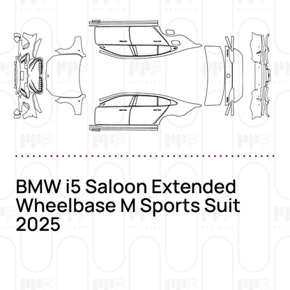 Pre-Cut PPF BMW i5 Saloon Extended Wheelbase M Sports Suit 2025