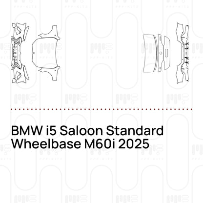 Pre-Cut PPF BMW i5 Saloon Standard Wheelbase M60i 2025