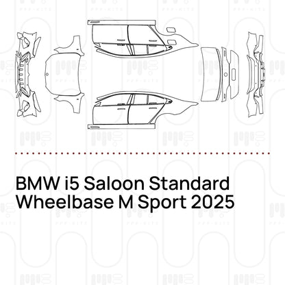 PPF precortado BMW i5 Saloon Standard Wheelbase M Sport 2025