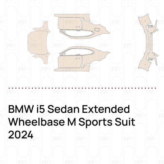PPF precortado BMW i5 Sedan Extended Wheelbase M Sports Suit 2024
