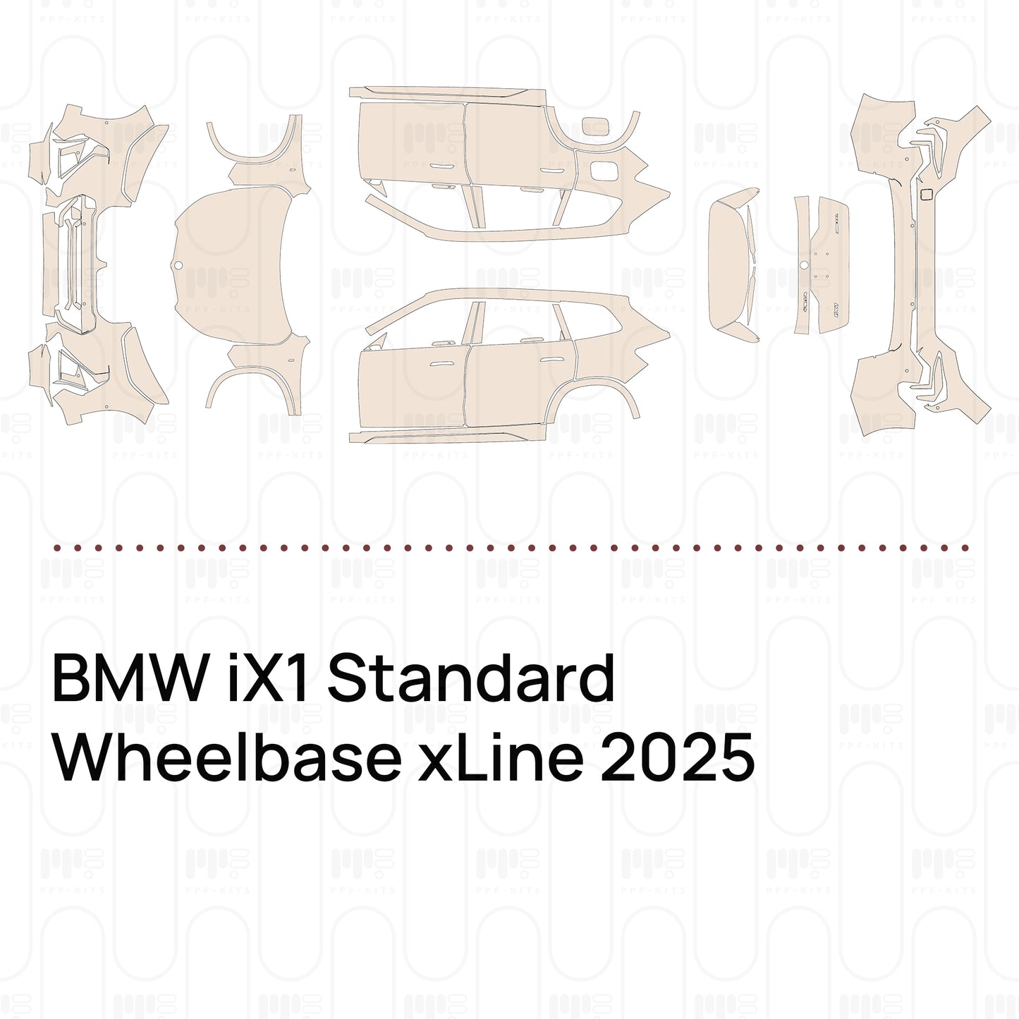 Pre-Cut PPF BMW iX1 Standard Wheelbase xLine 2025