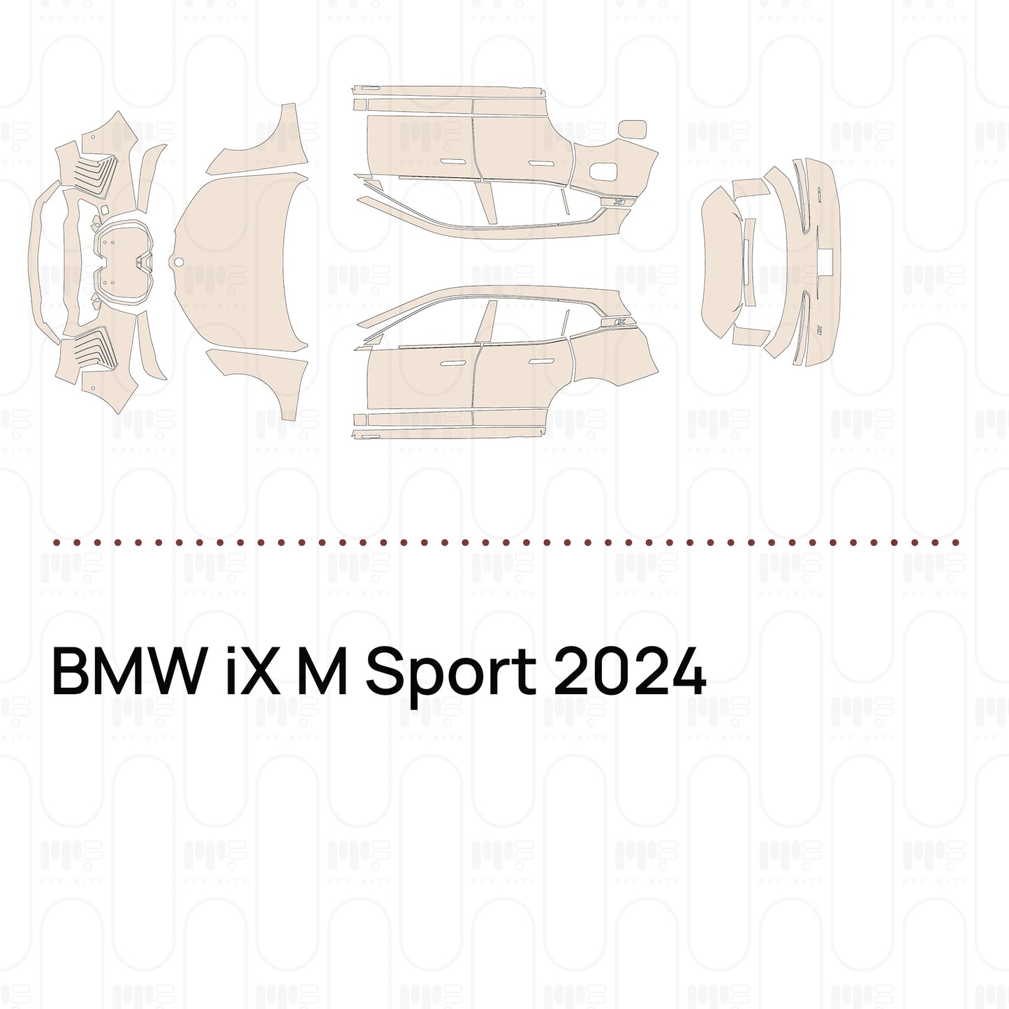 PPF precortado BMW iX M Sport 2024