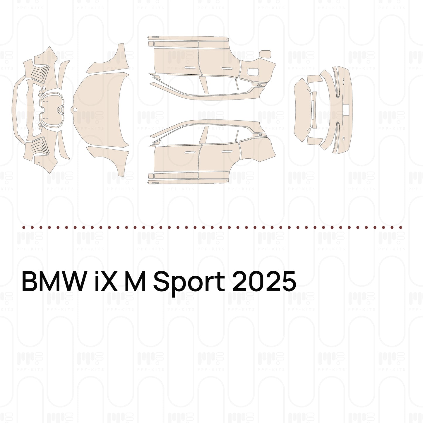 PPF precortado BMW iX M Sport 2025