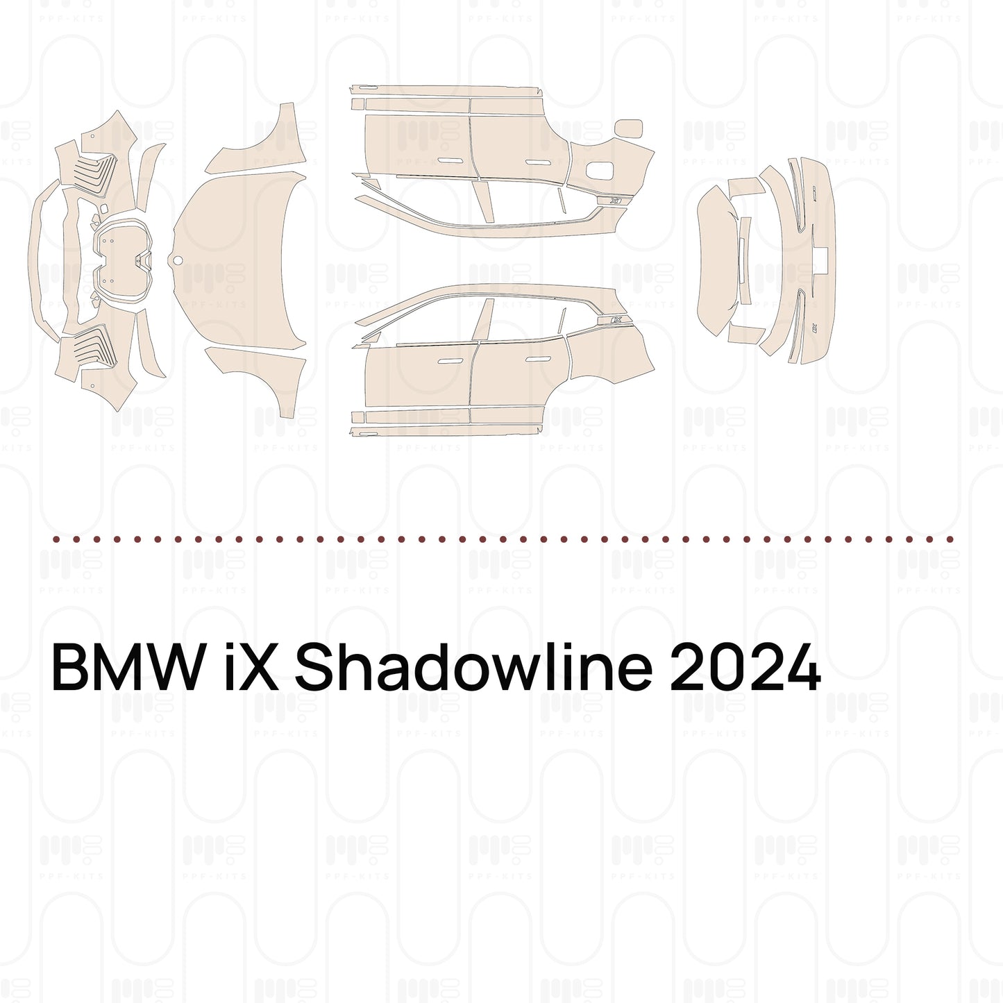 Pre-Cut PPF BMW iX Shadowline 2024