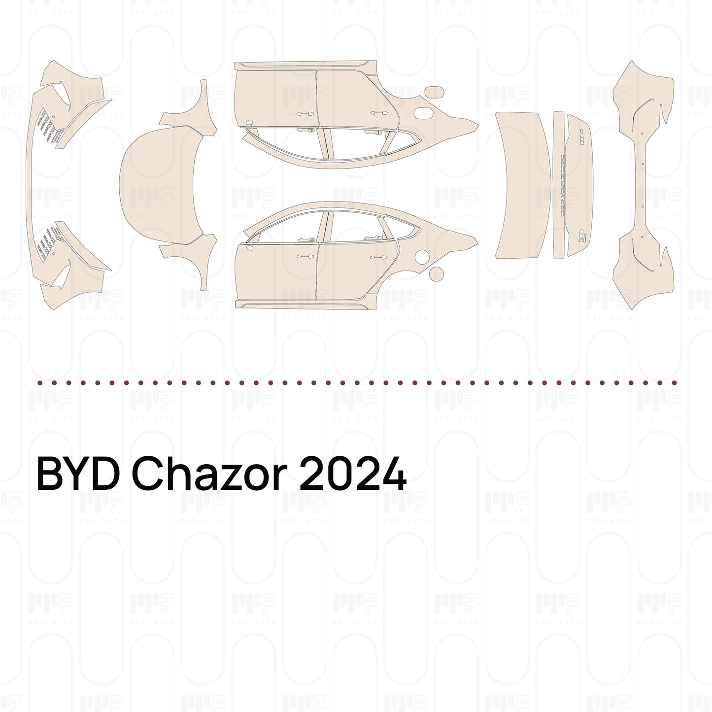 PPF precortado BYD Chazor 2024