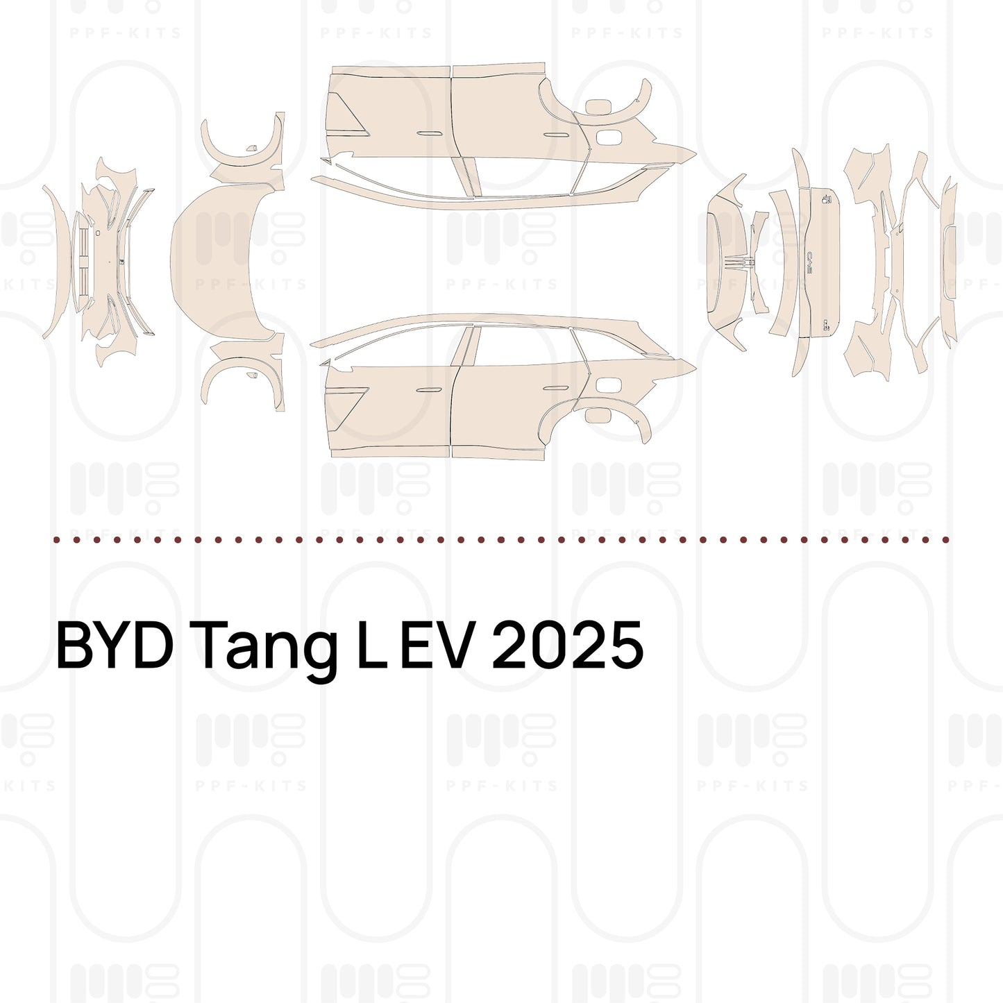 PPF precortado BYD Tang L EV 2025