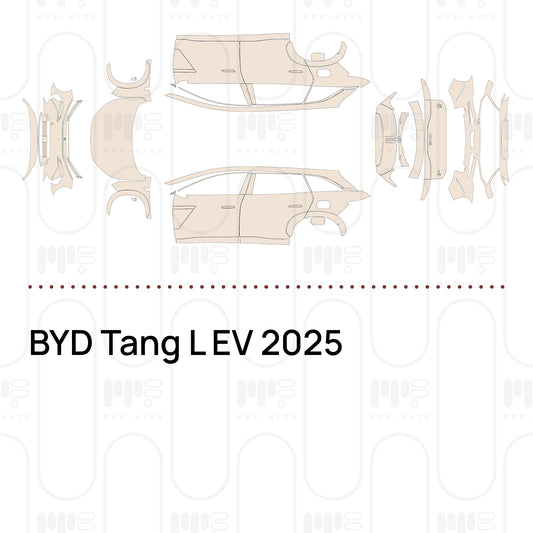 BYD Tang L EV 2025 – Lámina de protección PPF precortada