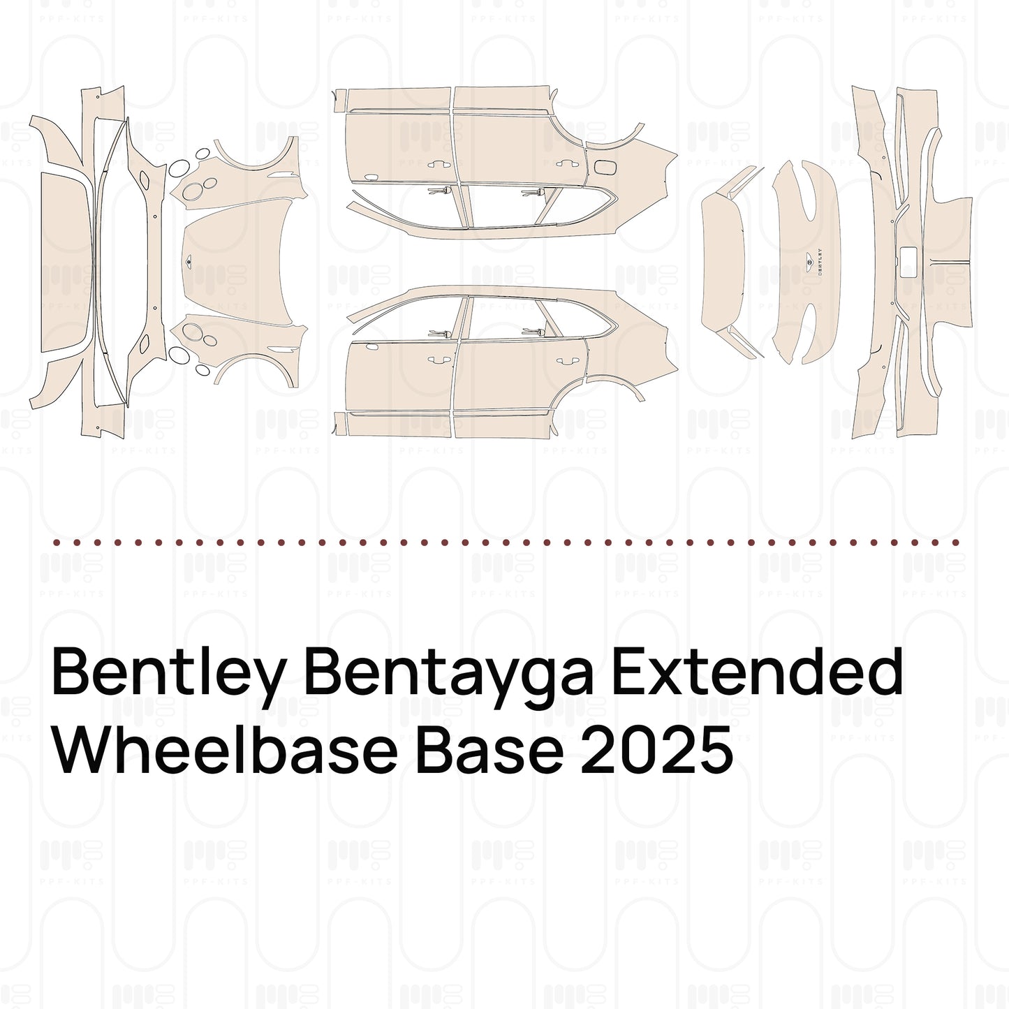 PPF precortado Bentley Bentayga Extended Wheelbase Base 2025