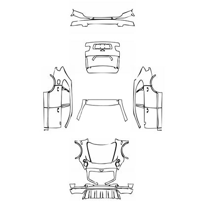 Pre-Cut PPF Bentley Bentayga Standard Wheelbase Base 2017 - PPF-Kits