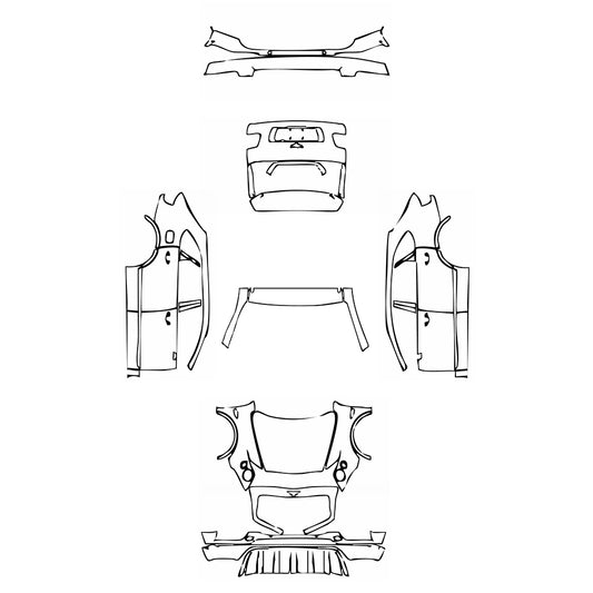 Pre-Cut PPF Bentley Bentayga Standard Wheelbase Base 2018 - PPF-Kits