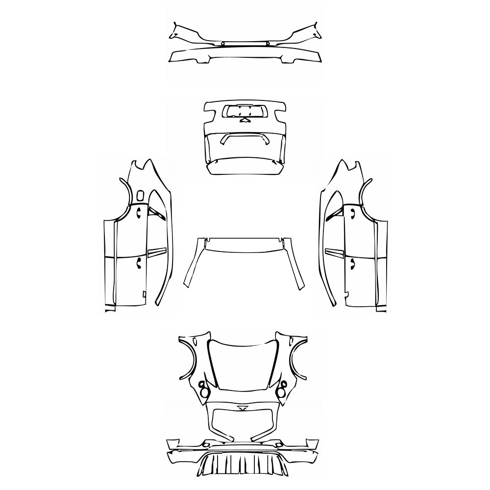 Pre-Cut PPF Bentley Bentayga Standard Wheelbase Base 2019 - PPF-Kits