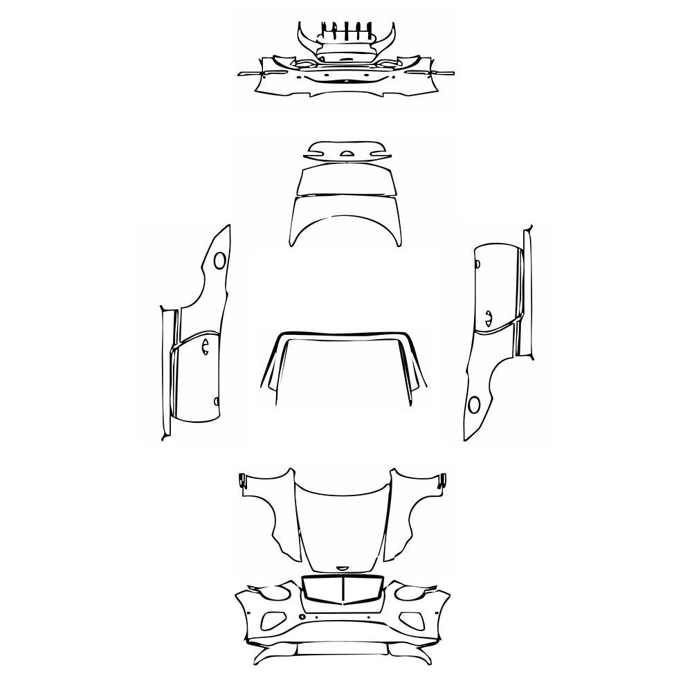 Pre-Cut PPF Bentley Continental GT Mulliner Convertible 2025 - PPF-Kits